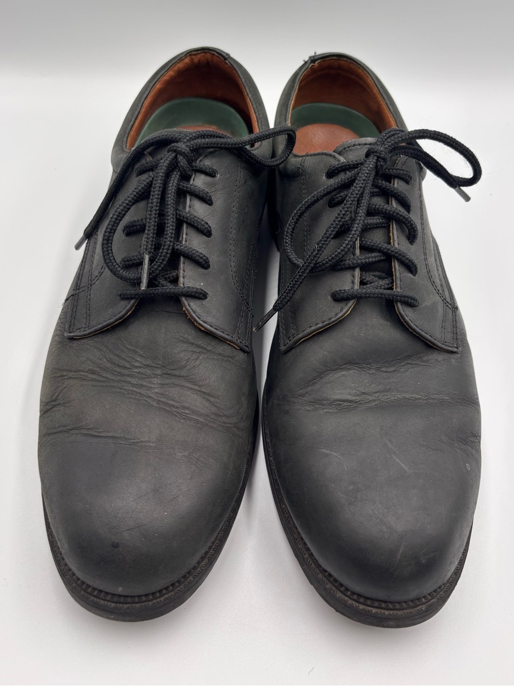 Nunn Bush Derby Shoes 83884 Black Leather Men's Cushioned Insoles Size 13M